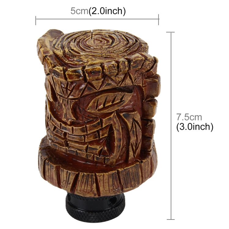 Universal Wood Avatar Shape Car Shift Lever Resin Modified Gear Knobs - Shift Knob by PMC Jewellery | Online Shopping South Africa | PMC Jewellery | Buy Now Pay Later Mobicred