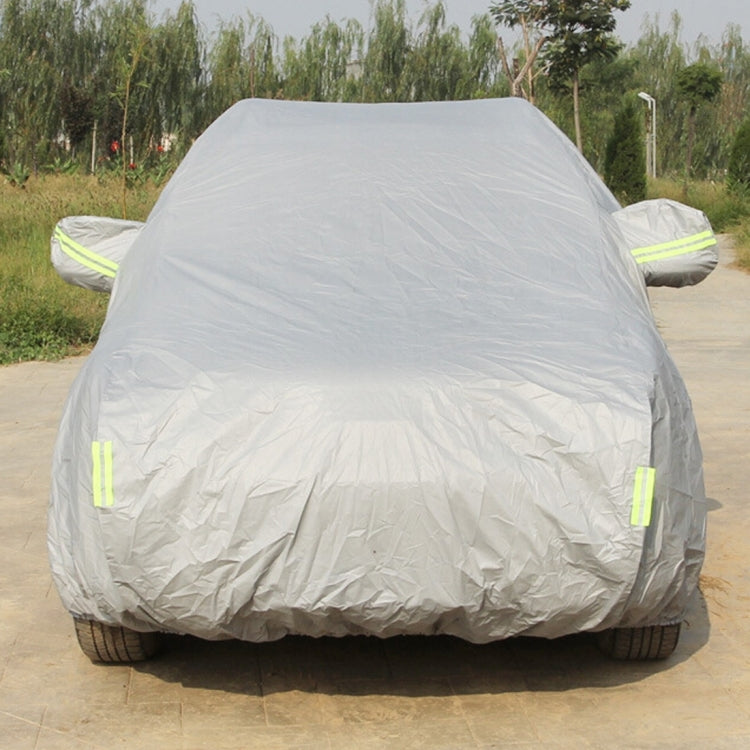 Oxford Cloth Anti-Dust Waterproof Sunproof Flame Retardant Breathable Indoor Outdoor Full Car Cover Sun UV Snow Dust Resistant Protection SUV Car Cover with Warning Strips, Fits Cars up to 4.8m(187 inch) in Length - PE Material by PMC TechLife | Online Shopping South Africa | PMC TechLife | Buy Now Pay Later Mobicred