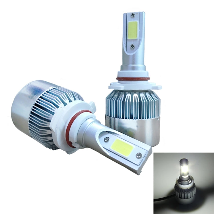 2pcs 9005 18W 1800LM 6000K Waterproof IP68 Car Auto LED Headlight with 2 COB LED Lamps, DC 9-36V(White Light) - LED Headlamps by PMC TechLife | Online Shopping South Africa | PMC TechLife | Buy Now Pay Later Mobicred