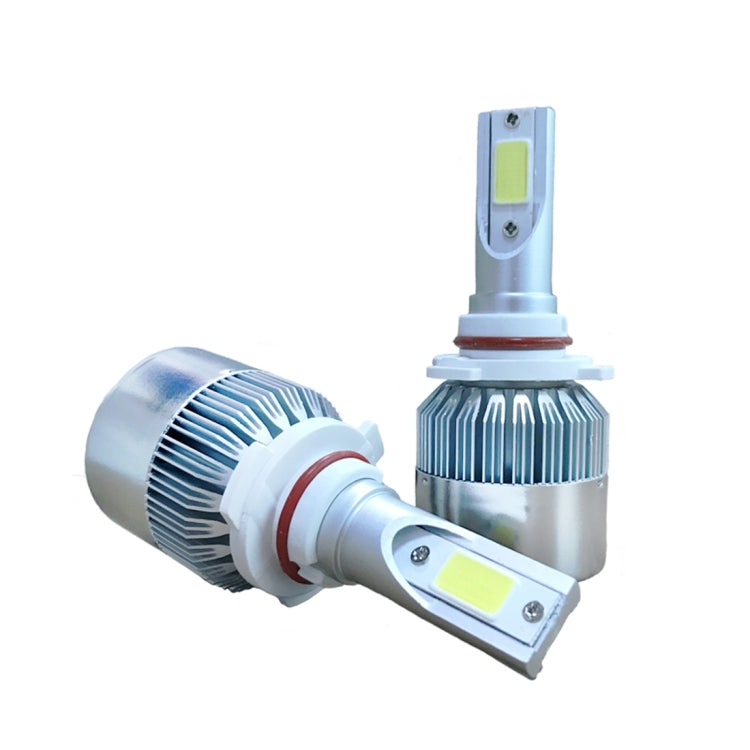 2pcs 9005 18W 1800LM 6000K Waterproof IP68 Car Auto LED Headlight with 2 COB LED Lamps, DC 9-36V(White Light) - LED Headlamps by PMC TechLife | Online Shopping South Africa | PMC TechLife | Buy Now Pay Later Mobicred