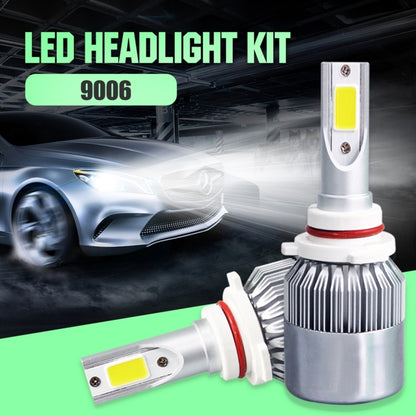 2 PCS C9 9006 18W 1800LM 6000K Waterproof IP68 Car Auto LED Headlight with 2 COB LED Lamps, DC 9-36V(White Light) - LED Headlamps by PMC Jewellery | Online Shopping South Africa | PMC Jewellery | Buy Now Pay Later Mobicred