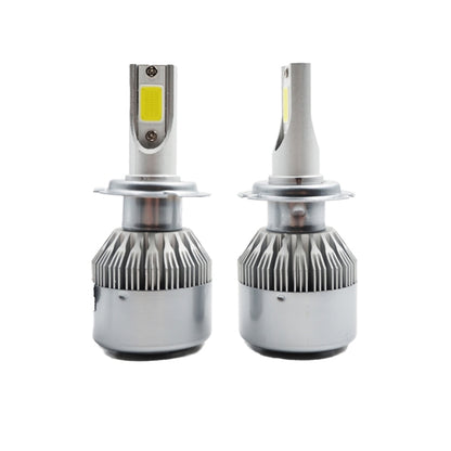 2pcs H7 18W 1800LM 6000K Waterproof IP68 Car Auto LED Headlight with 2 COB LED Lamps, DC 9-36V(White Light) - LED Headlamps by PMC Jewellery | Online Shopping South Africa | PMC Jewellery | Buy Now Pay Later Mobicred