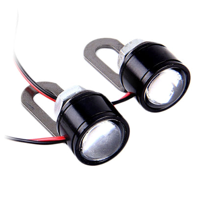 2 PCS 12V 3W Eagle Eyes LED Light For Motorcycle ，Wire Length: 45cm(Red Light) - Eagle Eye Lights by PMC Jewellery | Online Shopping South Africa | PMC Jewellery