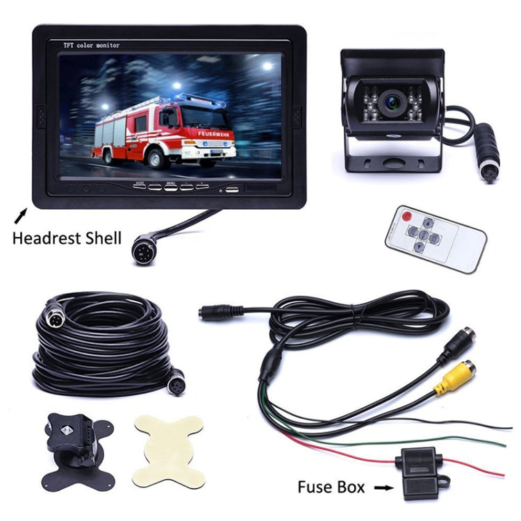 F0505 7 inch HD Car Dual Camera Rearview Mirror Monitor, with 2 x 10m Cable - free shipping - PMC TechLife - Order now!