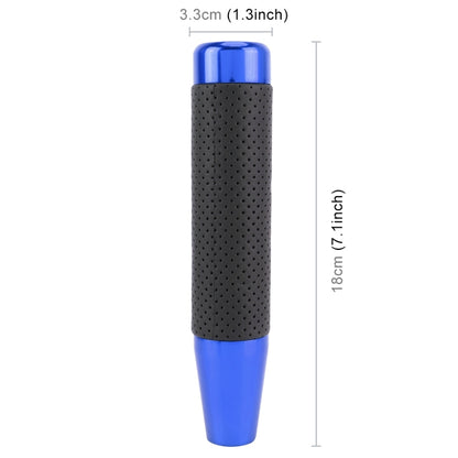 Metal Leather Long Column Car Shift Knob, Size: 18x3.3cm (Blue) - Shift Knob by PMC Jewellery | Online Shopping South Africa | PMC Jewellery | Buy Now Pay Later Mobicred