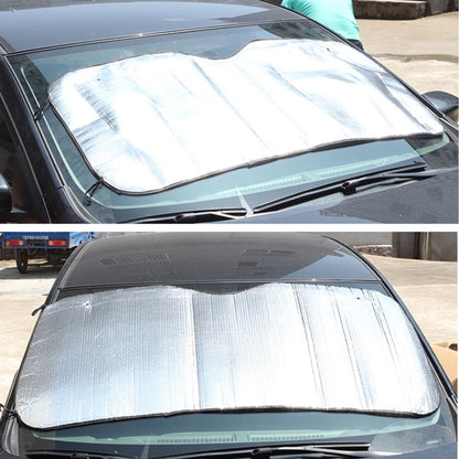 Silver Aluminum Foil Sun Shade Car Windshield Visor Cover Block Front Window Sunshade UV Protect, Size: 220 x 80cm - Aluminum Film PEVA by PMC Jewellery | Online Shopping South Africa | PMC Jewellery | Buy Now Pay Later Mobicred