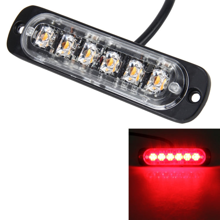 DC 12V-24V 2W 6LEDs SMD-2835 Lamps 17 Flash Patterns 3 Lines Car Flash Lamp Waterproof Car Truck Emergency Strobe Flash Warning Light, Cable Length: 90cm - Warning Lights by PMC Jewellery | Online Shopping South Africa | PMC Jewellery | Buy Now Pay Later Mobicred