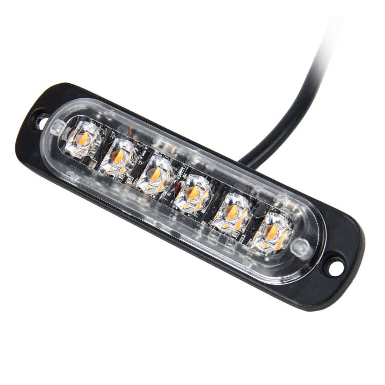 DC 12V-24V 2W 6LEDs SMD-2835 Lamps 17 Flash Patterns 3 Lines Car Flash Lamp Waterproof Car Truck Emergency Strobe Flash Warning Light, Cable Length: 90cm - Warning Lights by PMC Jewellery | Online Shopping South Africa | PMC Jewellery | Buy Now Pay Later Mobicred