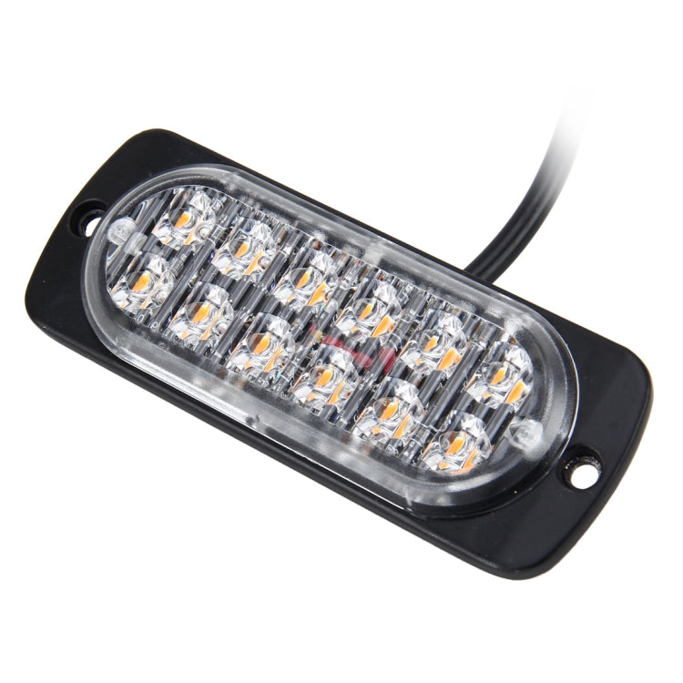 DC 12V-24V  2W 12LEDs SMD-2835 Lamps 17 Flash Patterns 3 Lines Car Flash Lamp Waterproof Car Truck Emergency Strobe Flash Warning Light, Cable Length: 90cm - Warning Lights by PMC Jewellery | Online Shopping South Africa | PMC Jewellery | Buy Now Pay Later Mobicred