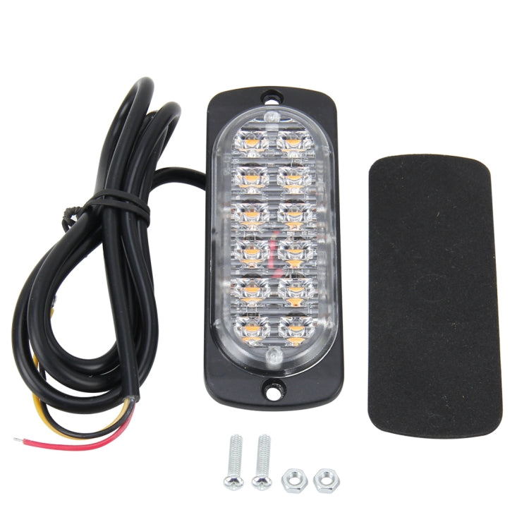 DC 12V-24V  2W 12LEDs SMD-2835 Lamps 17 Flash Patterns 3 Lines Car Flash Lamp Waterproof Car Truck Emergency Strobe Flash Warning Light, Cable Length: 90cm - Warning Lights by PMC Jewellery | Online Shopping South Africa | PMC Jewellery | Buy Now Pay Later Mobicred