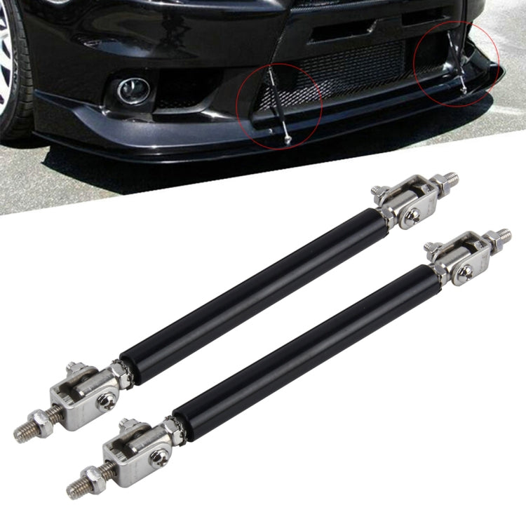 2 PCS Car Modification Large Surrounded By The Rod Telescopic Lever Front and Rear Bars Fixed Front Lip Back Shovel Adjustable Small Rod, Length: 10cm(Black) - Trunk & Bumper Accessories by PMC TechLife | Online Shopping South Africa | PMC TechLife | Buy Now Pay Later Mobicred