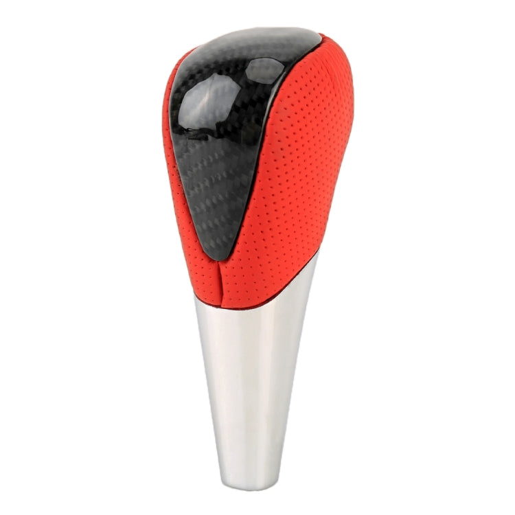 Universal High Carbon Fiber Texture Leather Hole Pattern Car Gear Shift Knob Modified Shifter Lever Knob - Shift Knob by PMC Jewellery | Online Shopping South Africa | PMC Jewellery | Buy Now Pay Later Mobicred