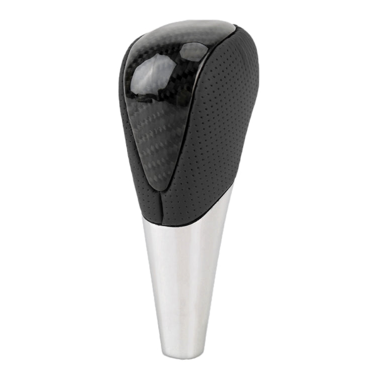 Universal High Carbon Fiber Texture Leather Hole Pattern Car Gear Shift Knob Modified Shifter Lever Knob - Shift Knob by PMC Jewellery | Online Shopping South Africa | PMC Jewellery | Buy Now Pay Later Mobicred