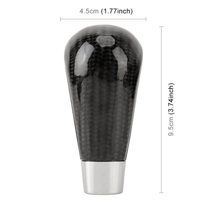 Universal Carbon Fiber Texture Leather Hole Pattern Car Gear Shift Knob Modified Shifter Lever Knob - Shift Knob by PMC Jewellery | Online Shopping South Africa | PMC Jewellery | Buy Now Pay Later Mobicred