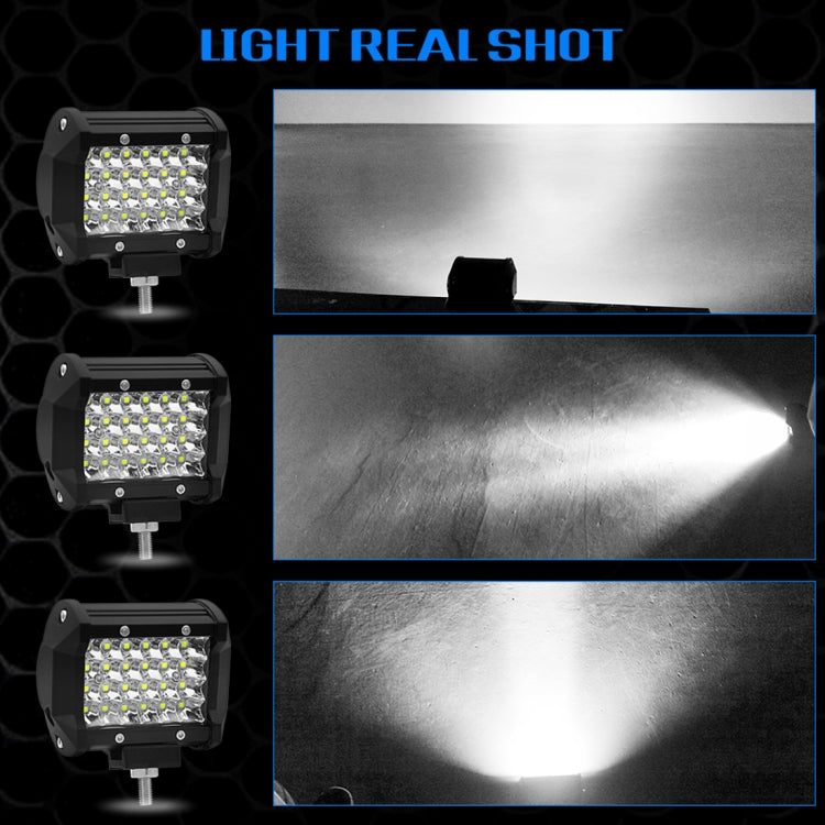 4 inch 18W 1800LM 4 Row LED Strip Light Working Refit Off-road Vehicle Lamp Roof Strip Light - Work Lights by PMC TechLife | Online Shopping South Africa | PMC TechLife | Buy Now Pay Later Mobicred