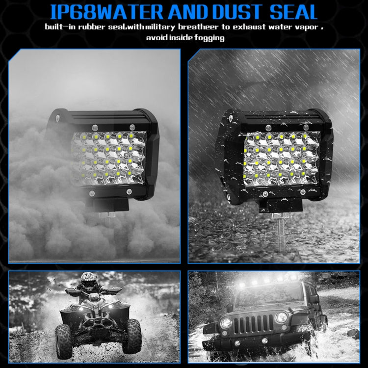 4 inch 18W 1800LM 4 Row LED Strip Light Working Refit Off-road Vehicle Lamp Roof Strip Light - Work Lights by PMC TechLife | Online Shopping South Africa | PMC TechLife | Buy Now Pay Later Mobicred