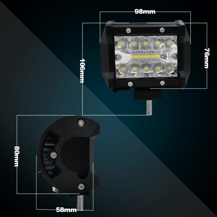 4 inch 15W 1500LM LED Strip Lamp Working Refit Off-road Vehicle Light Roof Strip Light - Work Lights by PMC TechLife | Online Shopping South Africa | PMC TechLife | Buy Now Pay Later Mobicred