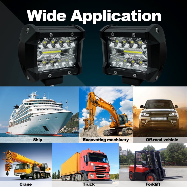 4 inch 15W 1500LM LED Strip Lamp Working Refit Off-road Vehicle Light Roof Strip Light - Work Lights by PMC TechLife | Online Shopping South Africa | PMC TechLife | Buy Now Pay Later Mobicred