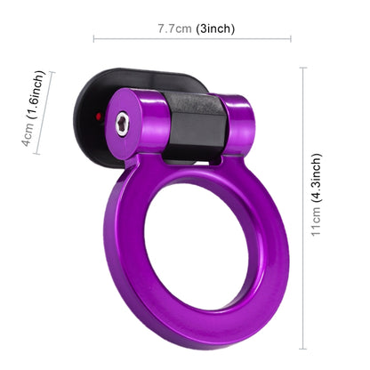 Car Truck Bumper Round Tow Hook Ring Adhesive Decal Sticker Exterior Decoration (Purple) - Towing Bars by PMC Jewellery | Online Shopping South Africa | PMC Jewellery | Buy Now Pay Later Mobicred