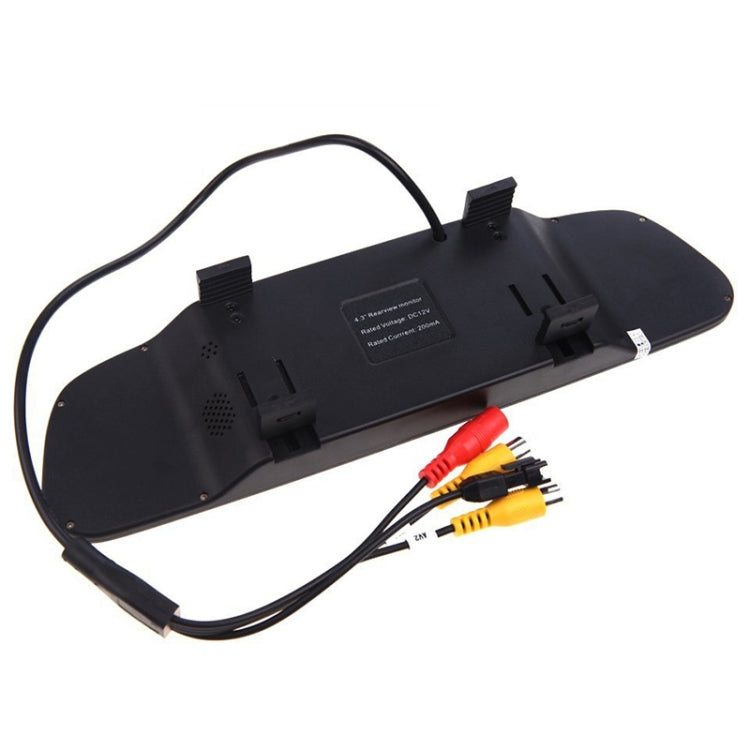 PZ-705 4.3 inch TFT LCD Car Rear View Mirror Monitor for Car Rearview Parking Video Systems - Rearview Monitors by PMC TechLife | Online Shopping South Africa | PMC TechLife | Buy Now Pay Later Mobicred