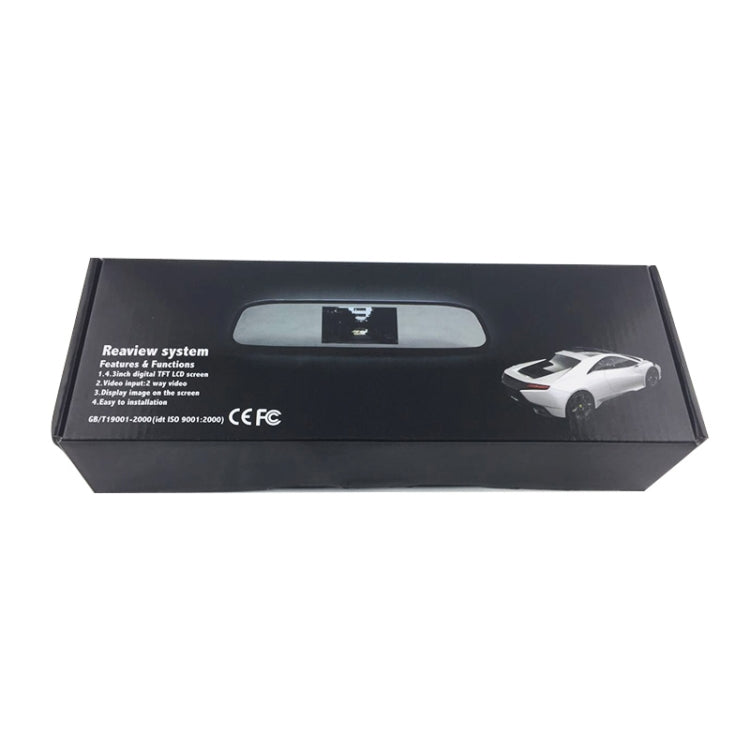 PZ-705 4.3 inch TFT LCD Car Rear View Mirror Monitor for Car Rearview Parking Video Systems - Rearview Monitors by PMC TechLife | Online Shopping South Africa | PMC TechLife | Buy Now Pay Later Mobicred