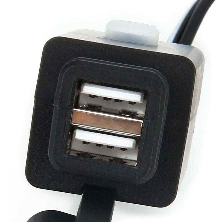 Waterproof Motorcycle USB Phone Charger Adapter with Power Switch 5V Dual Ports Smart Charging Power Socket, for Phone, Tablets, GPS - Electrical System by PMC TechLife | Online Shopping South Africa | PMC TechLife | Buy Now Pay Later Mobicred