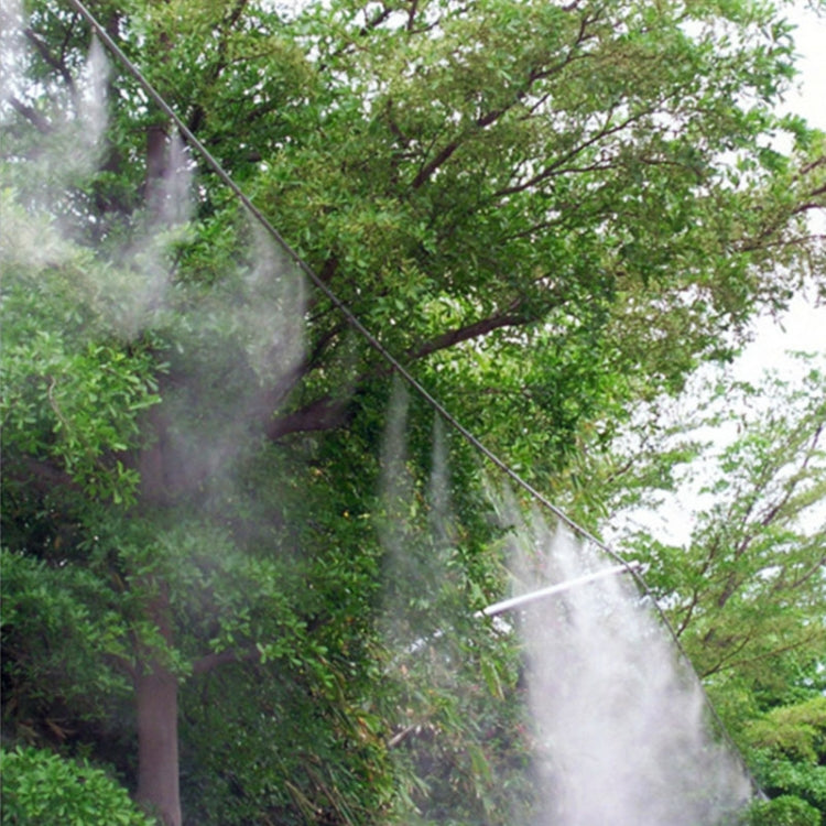 Outdoor Lawn Garden PE Mist Watering Line Misting Cooling System with 6 x Mist Nozzles, Length: 6m (Black) - Watering & Irrigation by PMc TechLife | Online Shopping South Africa | PMc TechLife | Buy Now Pay Later Mobicred