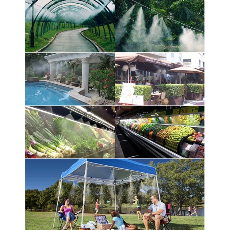 Outdoor Lawn Garden PE Hose Mist Watering Line Misting Cooling System with 26 x Mist Nozzles, Length: 18m(White) - Watering & Irrigation by PMc TechLife | Online Shopping South Africa | PMc TechLife | Buy Now Pay Later Mobicred