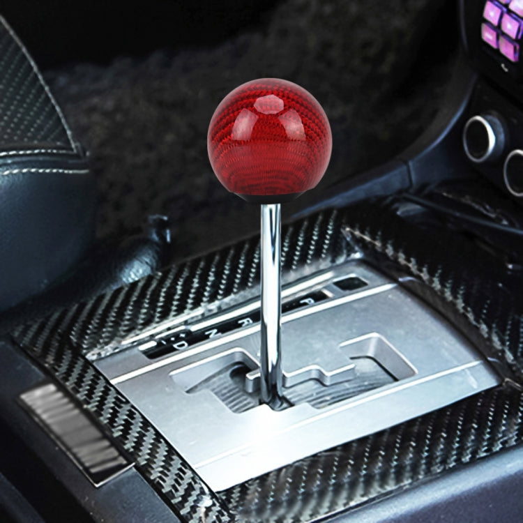 Universal Vehicle Car Shifter Cover Manual Automatic Carbon Fiber Ball Gear Shift Knob - Shift Knob by PMC Jewellery | Online Shopping South Africa | PMC Jewellery | Buy Now Pay Later Mobicred