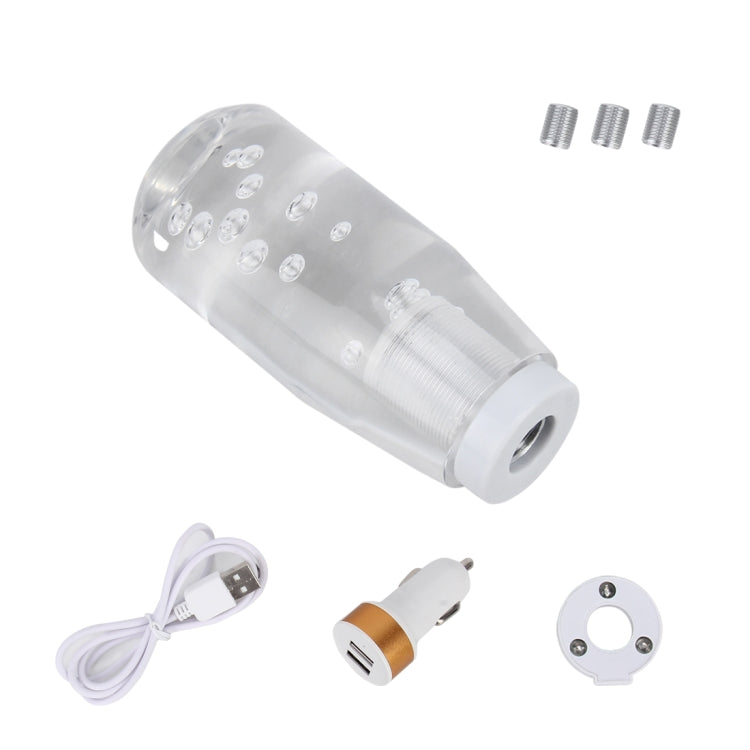 Universal Car Truck Transparent Bubble Colors LED Light Shift Knob Gear Lever Shifter, Length: 10cm - Shift Knob by PMC TechLife | Online Shopping South Africa | PMC TechLife | Buy Now Pay Later Mobicred