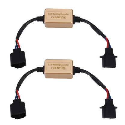 2 PCS H13 LED Headlight Canbus Error Free Computer Warning Canceller Resistor Decoders Anti-Flicker Capacitor Harness - Headlight Ballast by PMC Jewellery | Online Shopping South Africa | PMC Jewellery | Buy Now Pay Later Mobicred