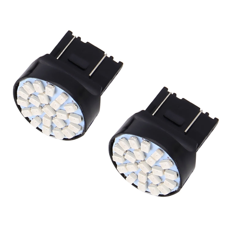 10 PCS T20/7443 Car Auto Lamp 1.2W 22-SMD 1206 LED Bulbs Brake Light - Arrow Turn Lights by PMC Jewellery | Online Shopping South Africa | PMC Jewellery | Buy Now Pay Later Mobicred