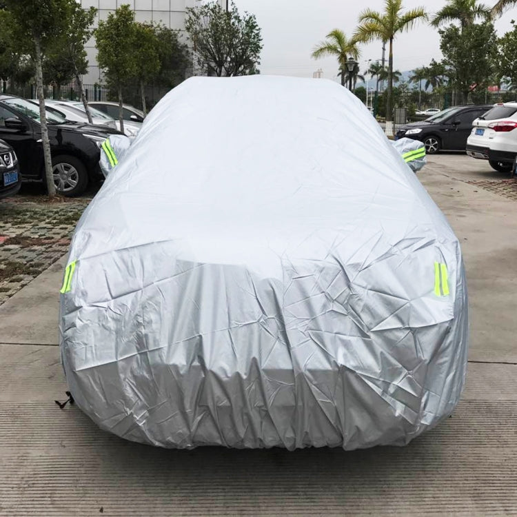 PEVA Anti-Dust Waterproof Sunproof SUV Car Cover with Warning Strips, Fits Cars up to 5.1m(199 inch) in Length - PE Material by PMC TechLife | Online Shopping South Africa | PMC TechLife | Buy Now Pay Later Mobicred