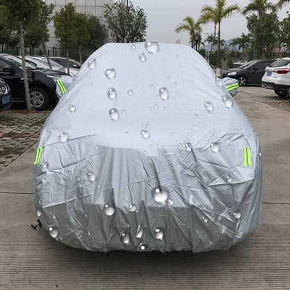 PEVA Anti-Dust Waterproof Sunproof SUV Car Cover with Warning Strips, Fits Cars up to 4.7m(183 inch) in Length - PE Material by PMC Jewellery | Online Shopping South Africa | PMC Jewellery | Buy Now Pay Later Mobicred