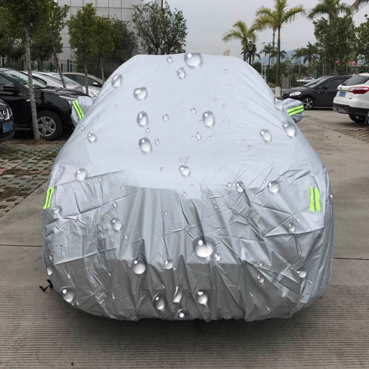 PEVA Anti-Dust Waterproof Sunproof SUV Car Cover with Warning Strips, Fits Cars up to 5.3m(207 inch) in Length - PE Material by PMC Jewellery | Online Shopping South Africa | PMC Jewellery | Buy Now Pay Later Mobicred