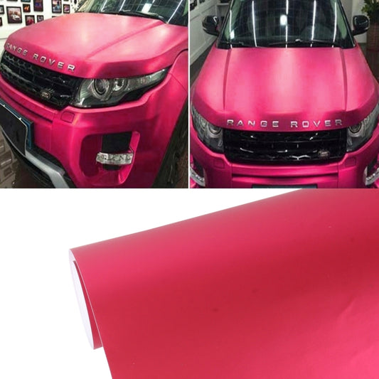 5m * 0.5m Ice Blue Metallic Matte Icy Ice Car Decal Wrap Auto Wrapping Vehicle Sticker Motorcycle Sheet Tint Vinyl Air Bubble Free(Wine Red) - Auto Film by PMC Jewellery | Online Shopping South Africa | PMC Jewellery | Buy Now Pay Later Mobicred