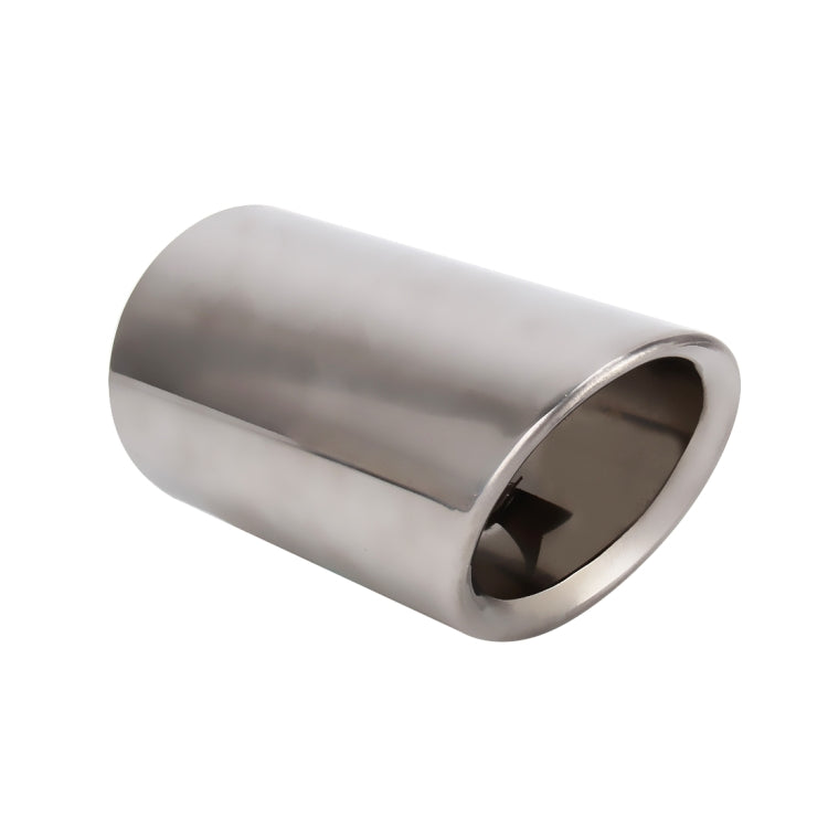 2 PCS Car Styling Stainless Steel Exhaust Tail Muffler Tip Pipe for VW Volkswagen 1.8T/2T Swept Volume, Audi A1/A3/A4L/Q3/Q5(Silver) - Exhaust Pipes by PMC TechLife | Online Shopping South Africa | PMC TechLife | Buy Now Pay Later Mobicred