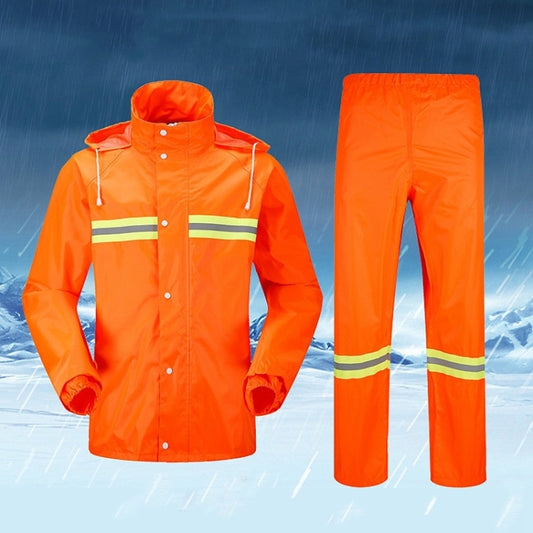 Adult Split Reflective Raincoats Rain Pants Cleaners Waterproof Clothes Labor Insurance Safety Sanitation Suits, Size: M - Reflective Safety Clothing by PMC Jewellery | Online Shopping South Africa | PMC Jewellery | Buy Now Pay Later Mobicred