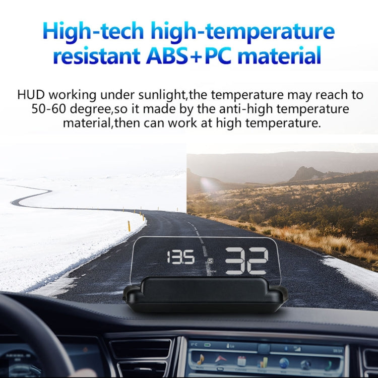 T900 Car GPS HUD Virtual HD Reflection Board Head-up Display, Speed & Driving Distance / Time Display, Over Speed & Voltage & Low Voltage Alarm, Fatigue Driving(White) - Head Up Display System by PMC TechLife | Online Shopping South Africa | PMC TechLife | Buy Now Pay Later Mobicred