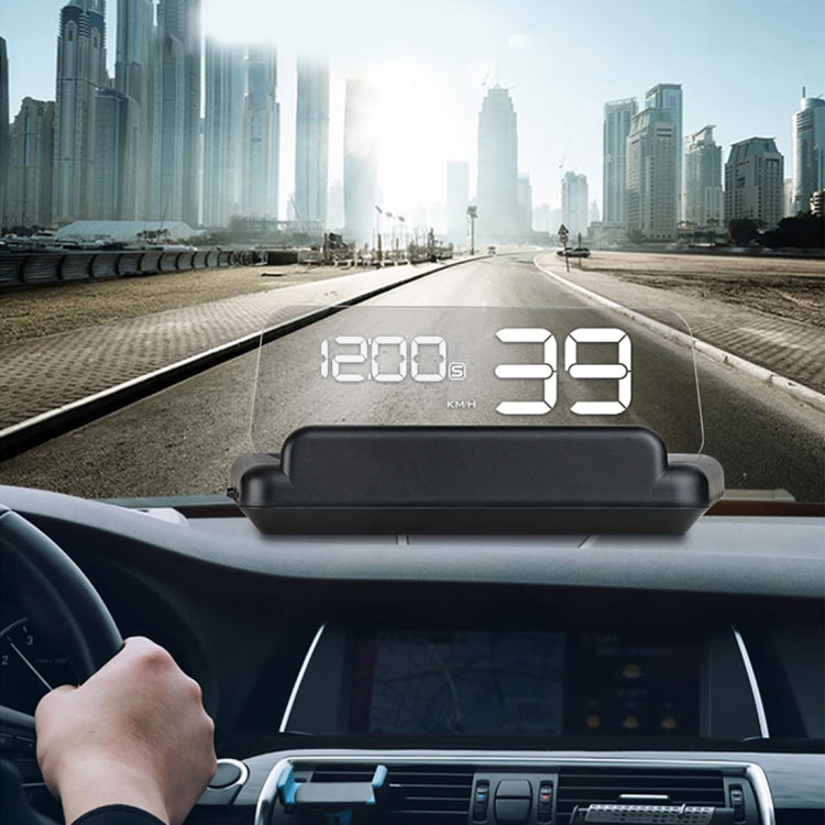 T900 Car GPS HUD Virtual HD Reflection Board Head-up Display, Speed & Driving Distance / Time Display, Over Speed & Voltage & Low Voltage Alarm, Fatigue Driving(White) - Head Up Display System by PMC TechLife | Online Shopping South Africa | PMC TechLife | Buy Now Pay Later Mobicred