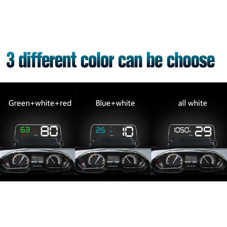 T900 Car GPS HUD Virtual HD Reflection Board Head-up Display, Speed & Driving Distance / Time Display, Over Speed & Voltage & Low Voltage Alarm, Fatigue Driving(White) - Head Up Display System by PMC TechLife | Online Shopping South Africa | PMC TechLife | Buy Now Pay Later Mobicred