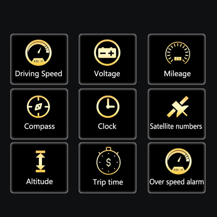 T900 Car GPS HUD Virtual HD Reflection Board Head-up Display, Speed & Driving Distance / Time Display, Over Speed & Voltage & Low Voltage Alarm, Fatigue Driving(White) - Head Up Display System by PMC TechLife | Online Shopping South Africa | PMC TechLife | Buy Now Pay Later Mobicred