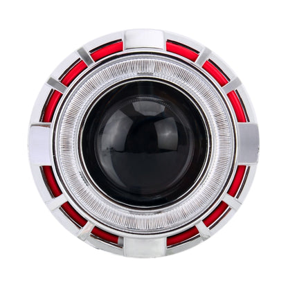 IPHCAR G262 H1 3.0 inch 12V Bi-Xenon Projector Lens Headlight with Exquisite Angle Eyes Decoration for Right Driving(Red) - Xenon Lights by PMC Jewellery | Online Shopping South Africa | PMC Jewellery | Buy Now Pay Later Mobicred