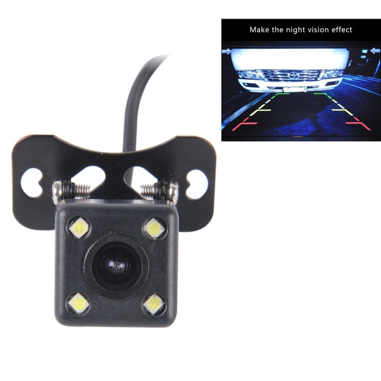 720��540 Effective Pixel PAL 50HZ / NTSC 60HZ CMOS II Waterproof Universal Car Rear View Backup Camera With 4 LED Lamp, DC 12V, Wire Length: 4m - Rear View Cameras by PMC TechLife | Online Shopping South Africa | PMC TechLife | Buy Now Pay Later Mobicred
