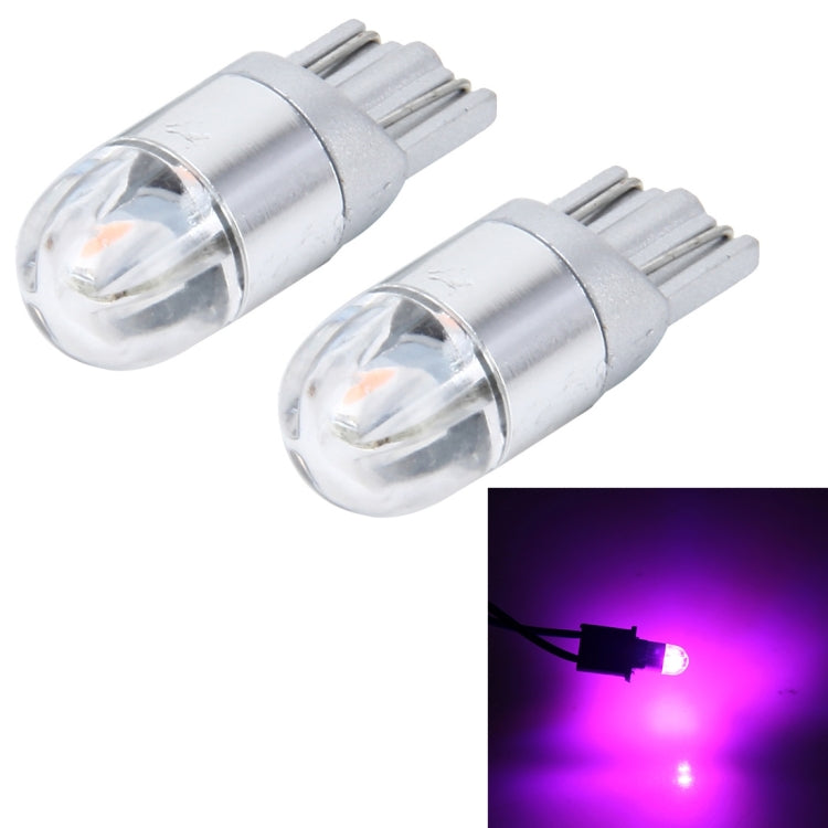 2 PCS T10 2W 2 SMD-3030 LED Car Clearance Lights Lamp, DC 12V (Pink Light) - Clearance Lights by PMC Jewellery | Online Shopping South Africa | PMC Jewellery | Buy Now Pay Later Mobicred