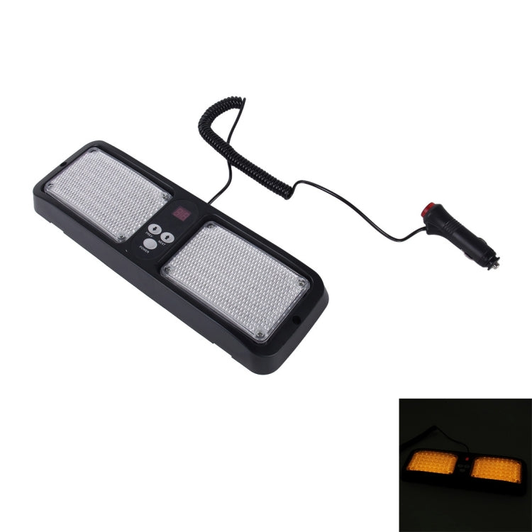 High qulaity DC 12V,9W LED Waterproof Car Sunshade Yellow Light Warning Lights Strobe Emergency Lights Flashing Light with 12 Kinds Flash Patterns - Warning Lights by PMC Jewellery | Online Shopping South Africa | PMC Jewellery | Buy Now Pay Later Mobicred