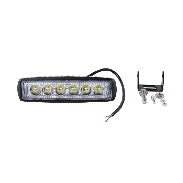 DC 10-30V 18W 1500LM 6500K Waterproof Vehicle Car Boat Marine External Work Lights Emergency Lights 30 Degrees Adjustable Spot Light LED Car Bulbs with 6 Intense Wafer LED Lights(White Light) - Work Lights by PMC Jewellery | Online Shopping South Africa | PMC Jewellery | Buy Now Pay Later Mobicred