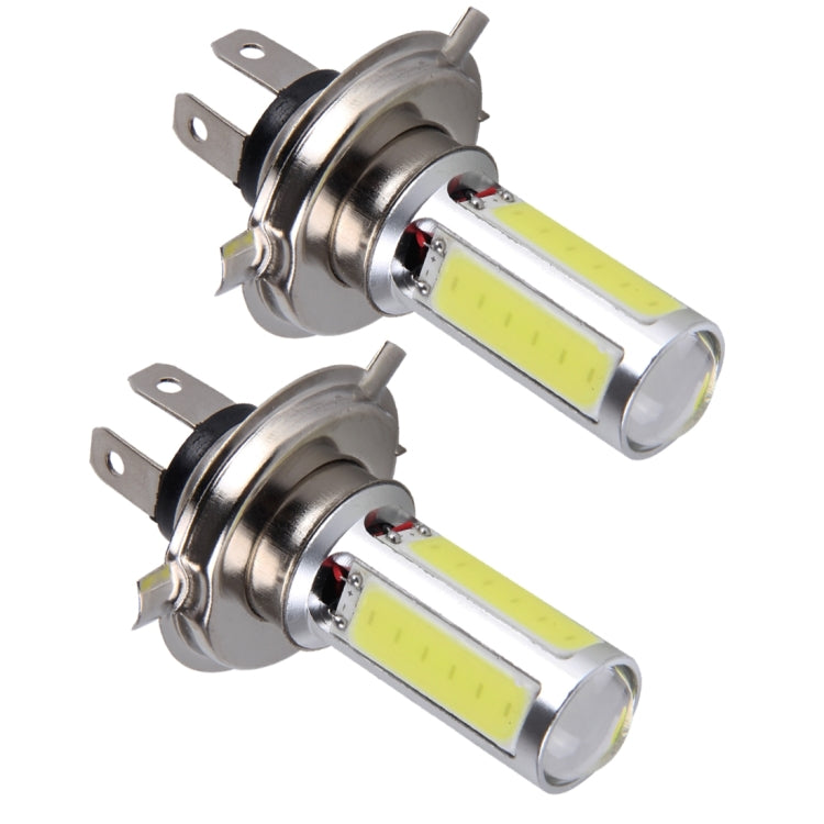2 PCS H4 20W 1250LM 6000K 5 COB LEDs Car Fog Lights, DC 12V(White Light) - Fog / Driving Lights by PMC TechLife | Online Shopping South Africa | PMC TechLife | Buy Now Pay Later Mobicred