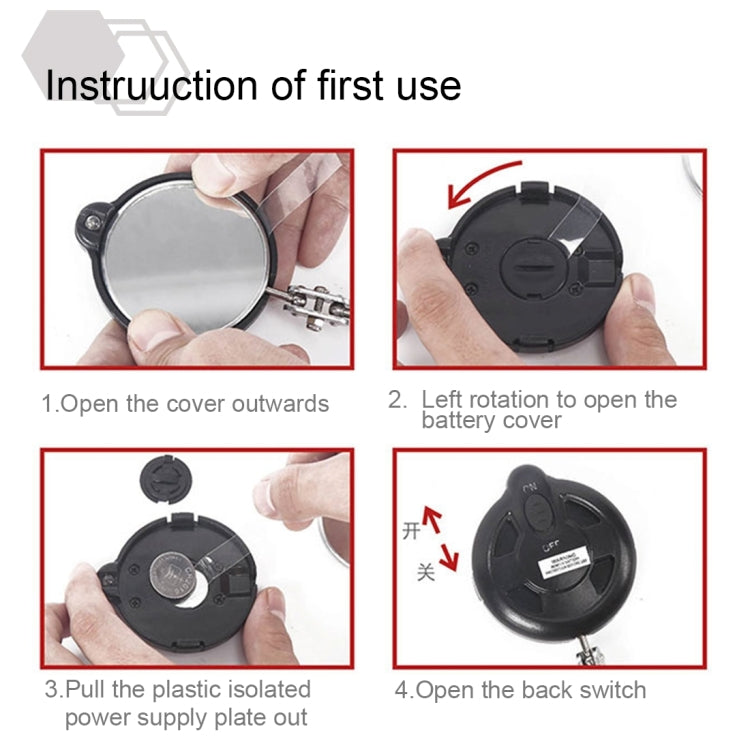Retractable Vehicle Car Chassis Telescoping Inspection Mirror with 1 PCS 5mm LED Light, Mirror Diameter: 55mm, Max Expanding Length: 940mm - Electronic Test by PMC TechLife | Online Shopping South Africa | PMC TechLife | Buy Now Pay Later Mobicred
