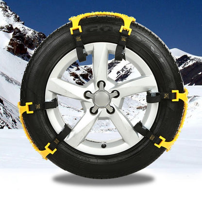 6 PCS Car Snow Tire Anti-skid Chains Yellow Chains For Family Car - Car Road Trouble Clearer by PMC Jewellery | Online Shopping South Africa | PMC Jewellery | Buy Now Pay Later Mobicred